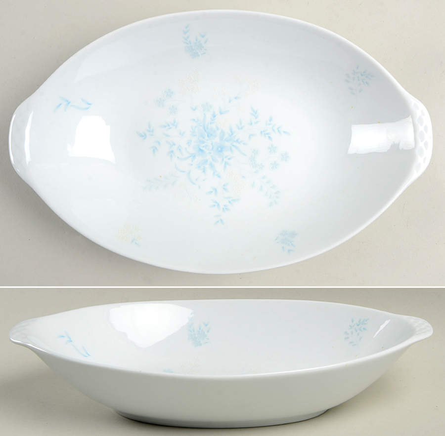 Sara 12" Oval Vegetable Bowl by China Pearl-1