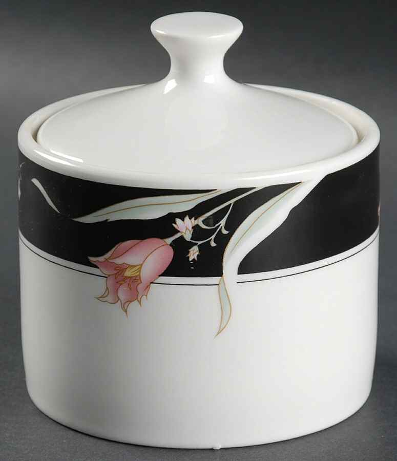 Serena (White Background) Sugar Bowl & Lid by China Pearl-1