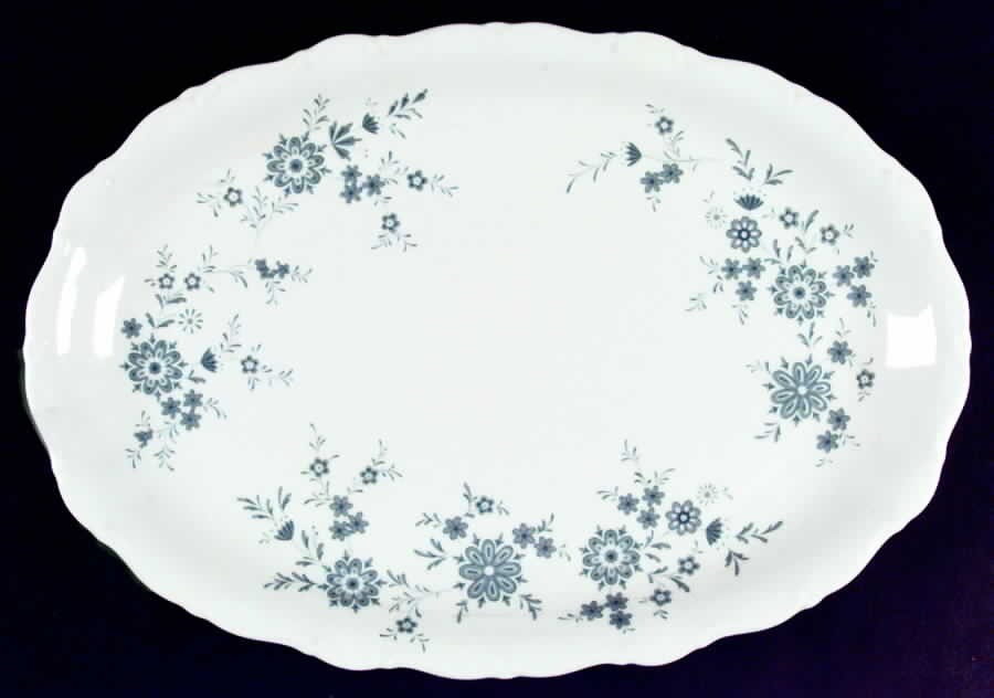 Bavarian Blue 12" Oval Serving Platter by Christina-1