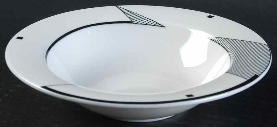 Angles Rim Fruit/Dessert (Sauce) Bowl by Christopher Stuart-1