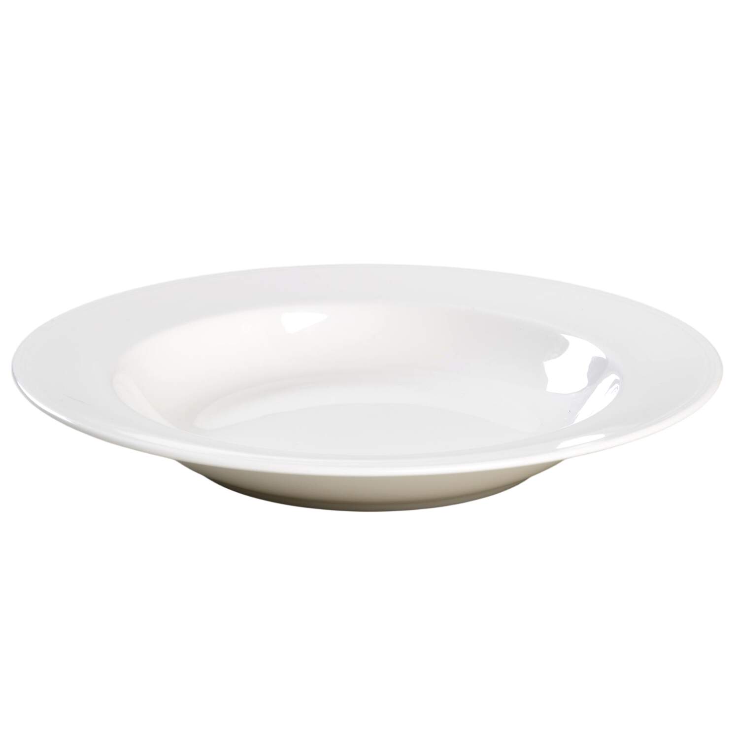 Heritage White Large Rim Soup Bowl by Christopher Stuart-1