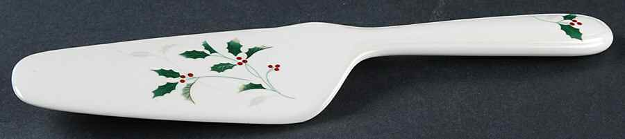 Holiday Splendor Solid Ceramic Pie/Cake Server by Christopher Stuart-1