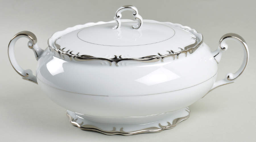 Silver Sharon Round Covered Vegetable by James Chatelaine-1