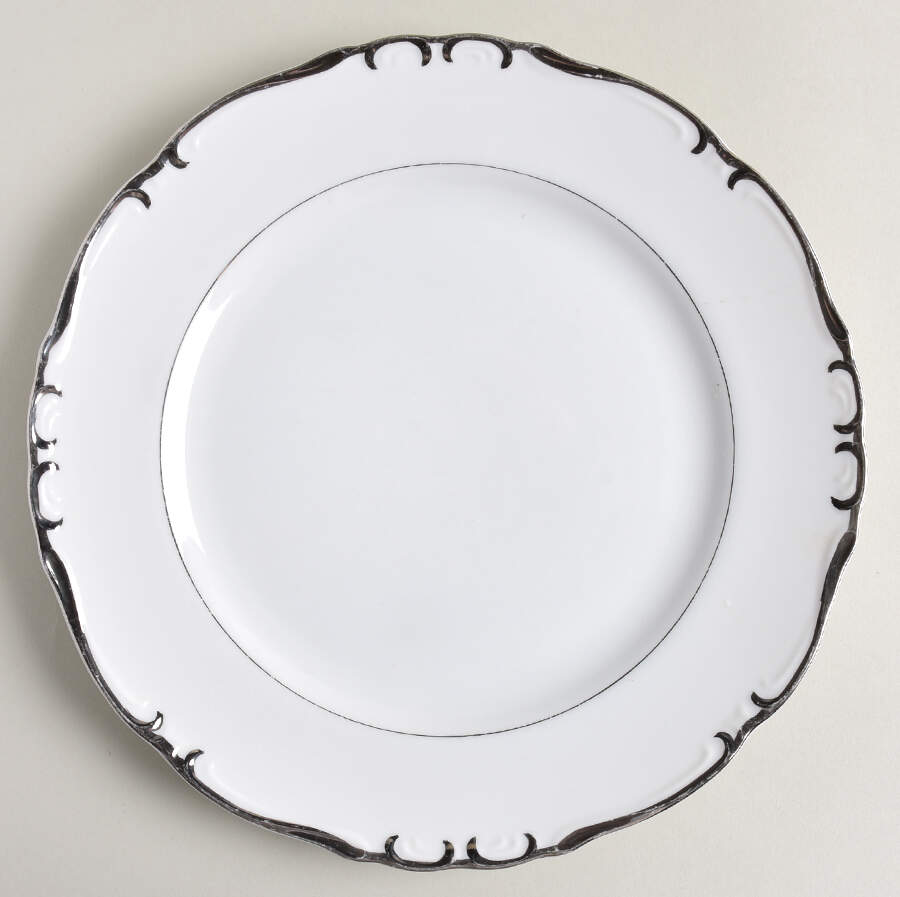 Silver Sharon Dinner Plate by James Chatelaine-1
