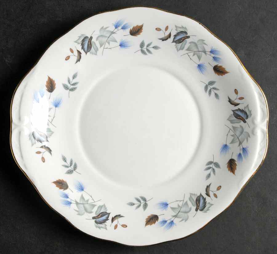 LINDEN Handled Cake Plate by Colclough-1