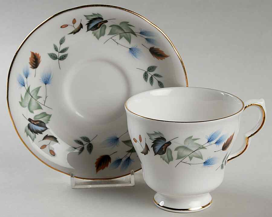 LINDEN Footed Cup & Saucer Set by Colclough-1