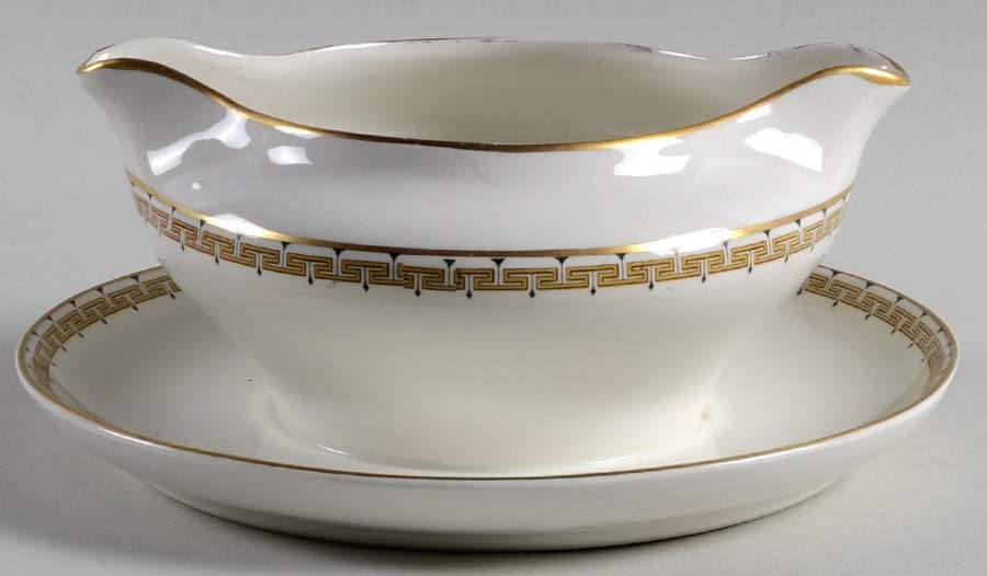 CLE4 Gravy Boat with Attached Underplate by Cleveland (USA)-1