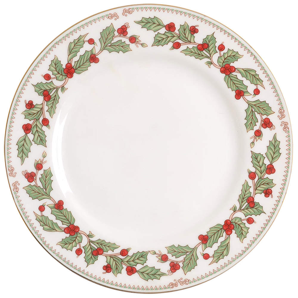 Ivory Holly (China) Dinner Plate by The Cellar (China)-1