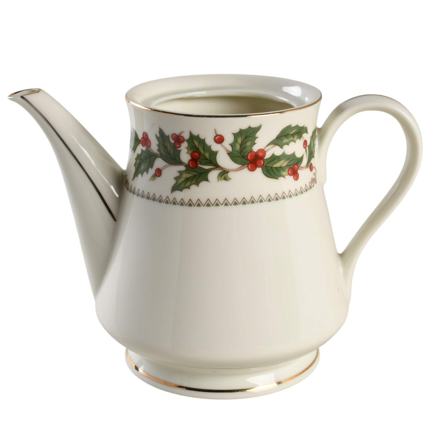 Ivory Holly (China) Teapot No Lid by The Cellar (China)-1