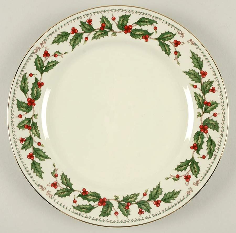 Ivory Holly (China) Dinner Plate by The Cellar (China)-1