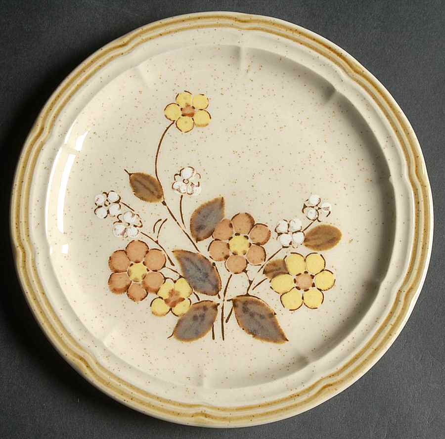Floral Garden Bread & Butter Plate by Crown Manor-1