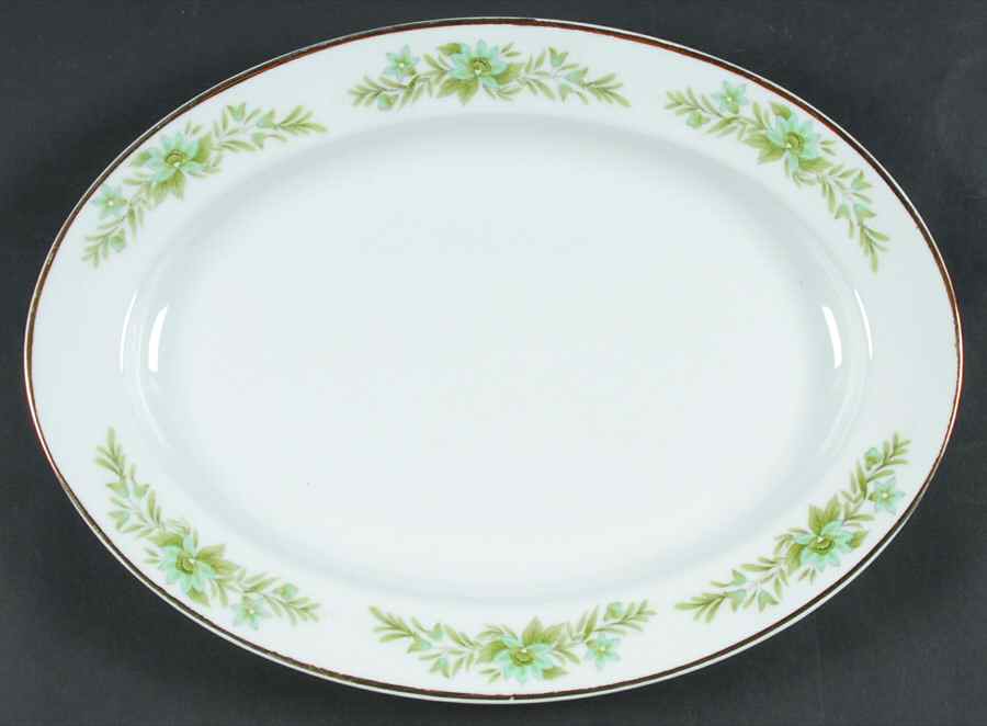 Garlands of Glory 14" Oval Serving Platter by Creative Manor-1