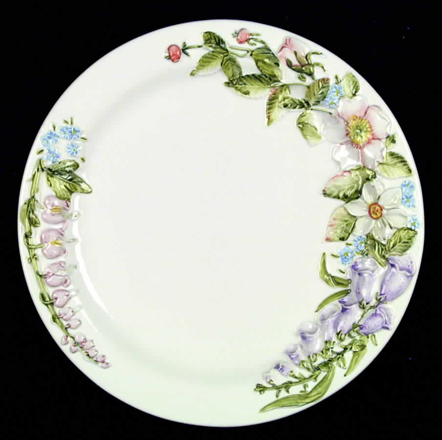 Nantucket Gardens 12" Chop Plate (Round Platter) by Claire Murray-1