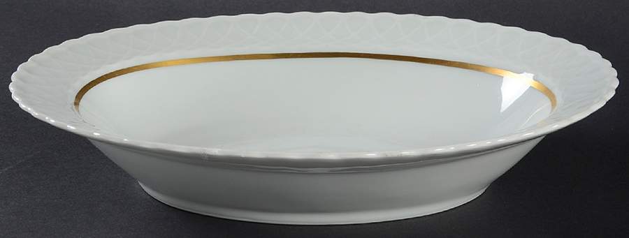 Arcades 10" Oval Vegetable Bowl by Compagnie Nationale-1