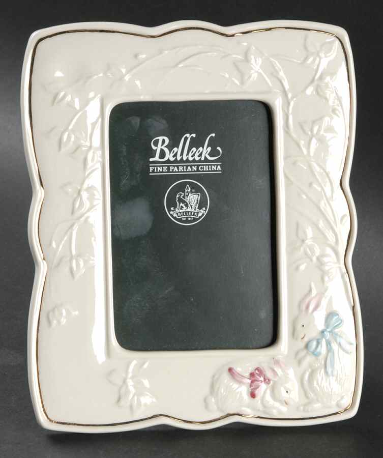 Childrens Ware-Baby Gifts Frame Holds 3 1/2" X 5" by Belleek Pottery (Ireland)-1