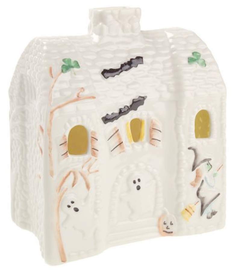 Candlesticks & Votives Haunted House Votive Candleholder by Belleek Pottery (Ireland)-1