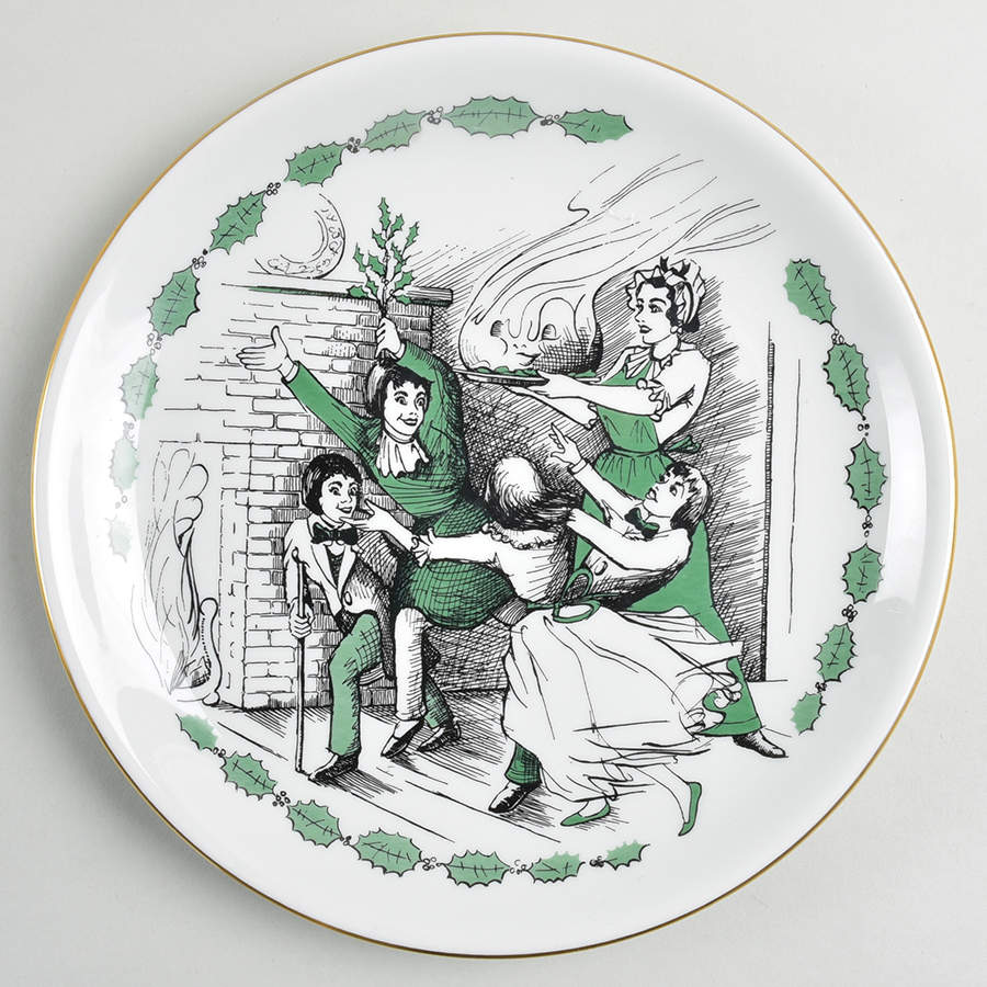 A Christmas Carol Dinner Plate by Shenango-1