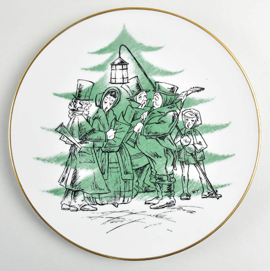 A Christmas Carol Dinner Plate by Shenango-1
