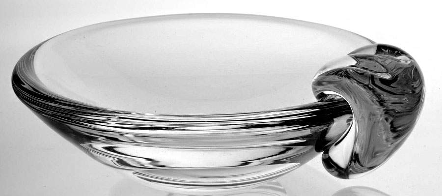 Smoking Accessories 6" Round Ashtray by Steuben-1