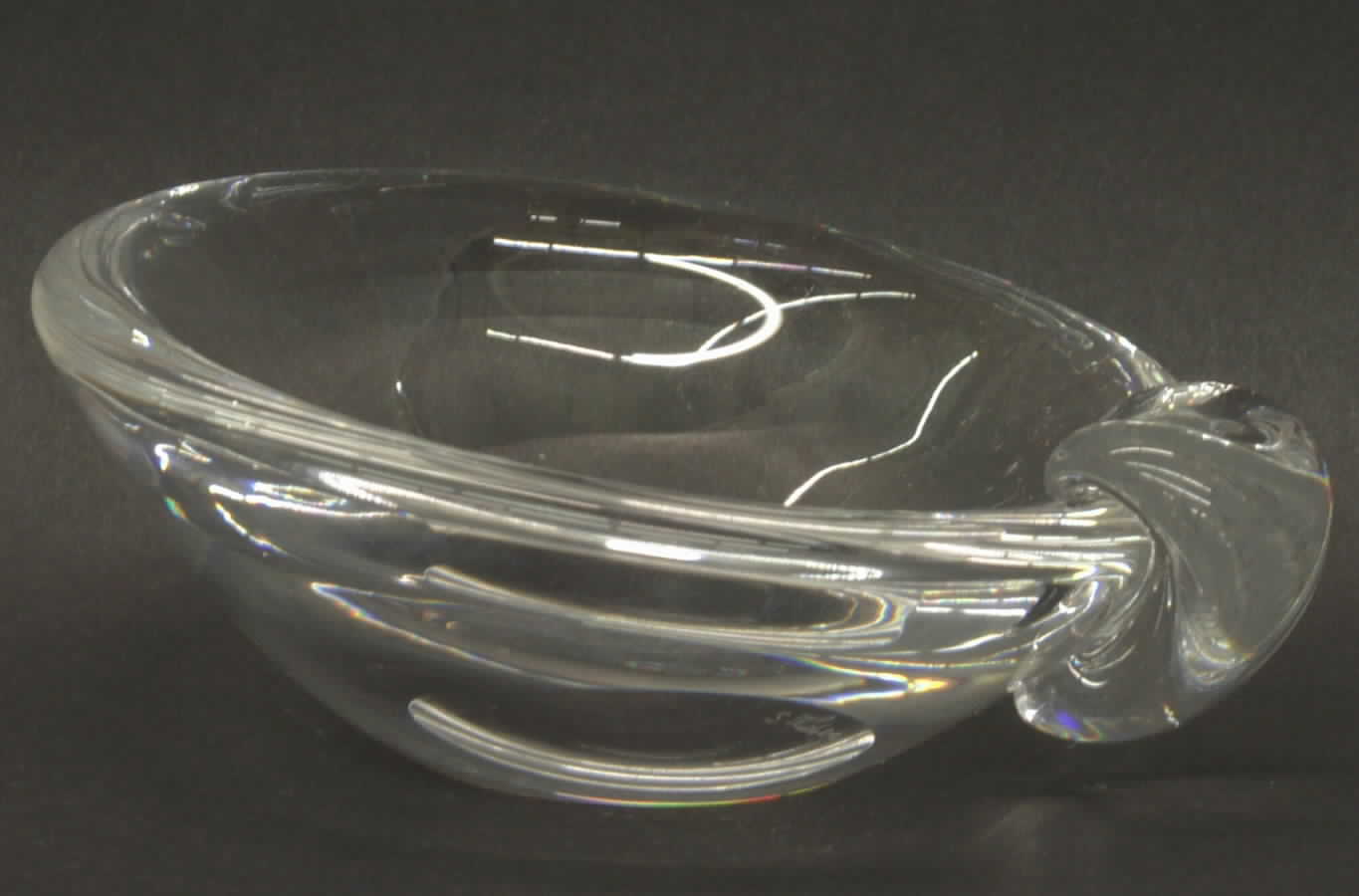 Smoking Accessories 4" Round Ashtray by Steuben-1