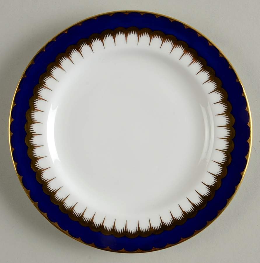 6143 Cobalt Blue Bread & Butter Plate by Coalport-1