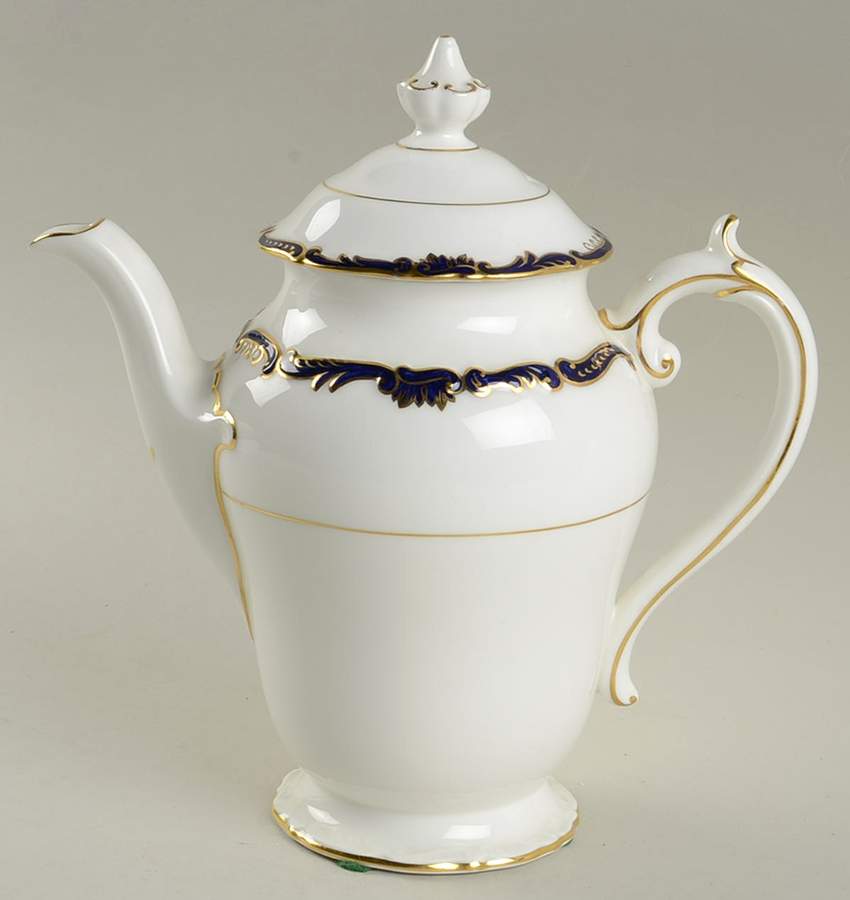 Admiral Cobalt Blue Small Coffee Pot & Lid by Coalport-1