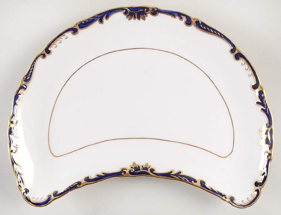 Admiral Cobalt Blue Crescent Salad Plate by Coalport-1