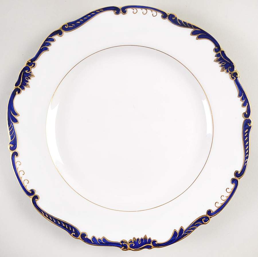 Admiral Cobalt Blue Luncheon Plate by Coalport-1