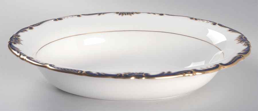 Admiral Cobalt Blue 10" Oval Vegetable Bowl by Coalport-1