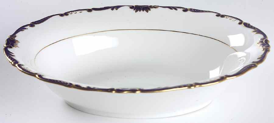 Admiral Cobalt Blue 9" Oval Vegetable Bowl by Coalport-1