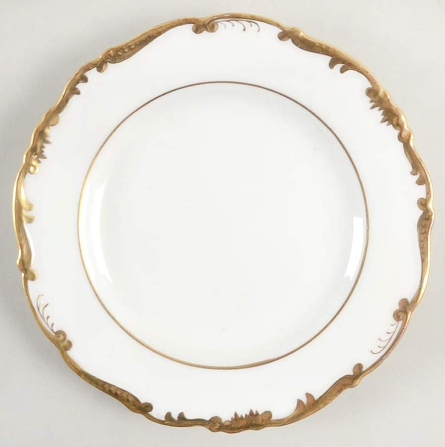 Admiral White and Gold Bread & Butter Plate by Coalport-1