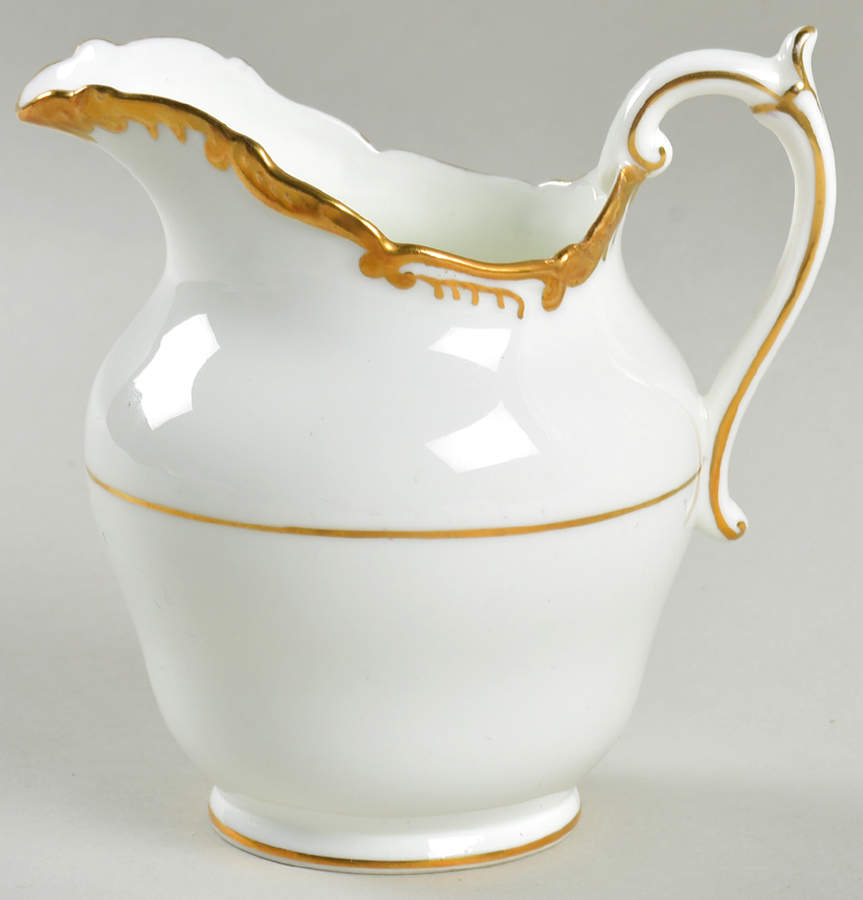 Admiral White and Gold Mini Creamer by Coalport-1
