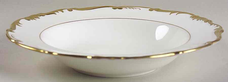 Admiral White and Gold Rim Soup Bowl by Coalport-1