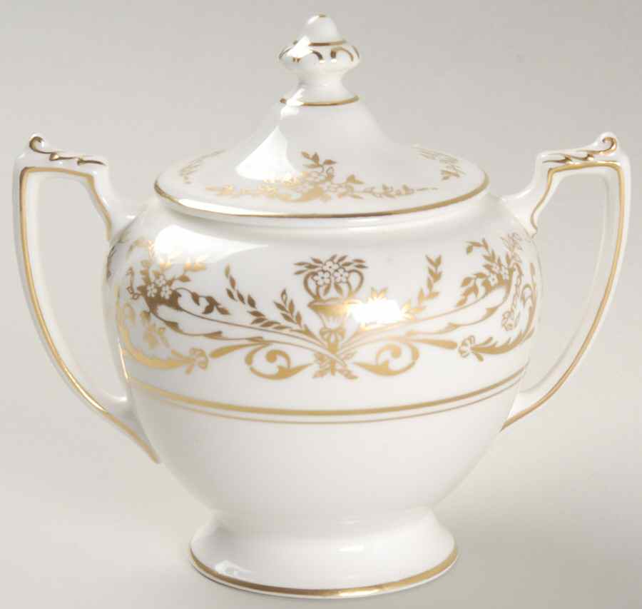 Allegro Sugar Bowl & Lid by Coalport-1