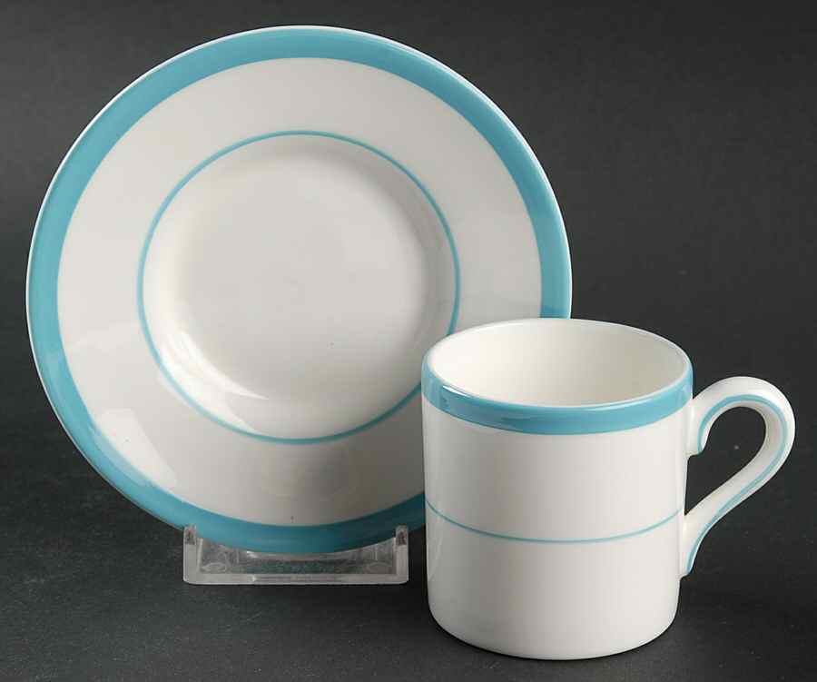 Amalfi Flat Demitasse Cup & Saucer Set by Coalport-1