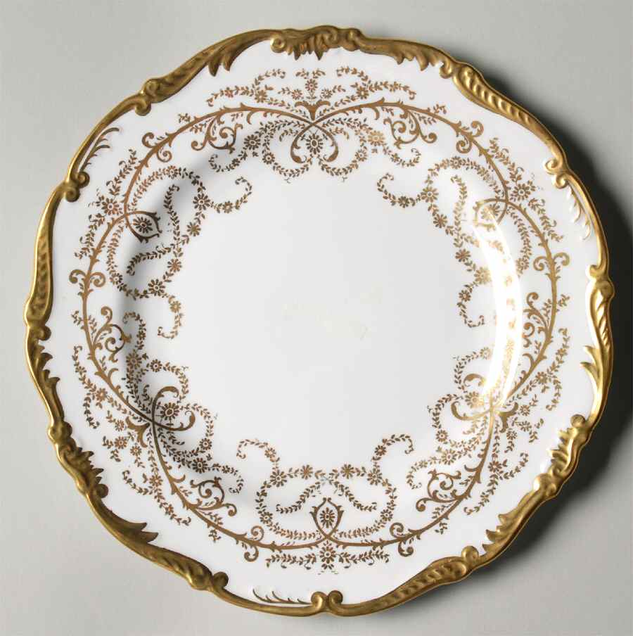 Anniversary White Luncheon Plate by Coalport-1