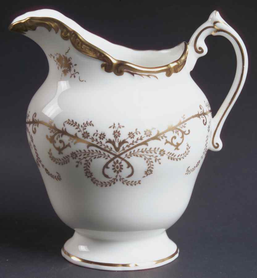 Anniversary White Creamer by Coalport-1