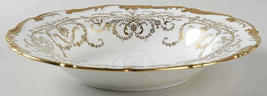 Anniversary White Large Rim Soup Bowl by Coalport-1