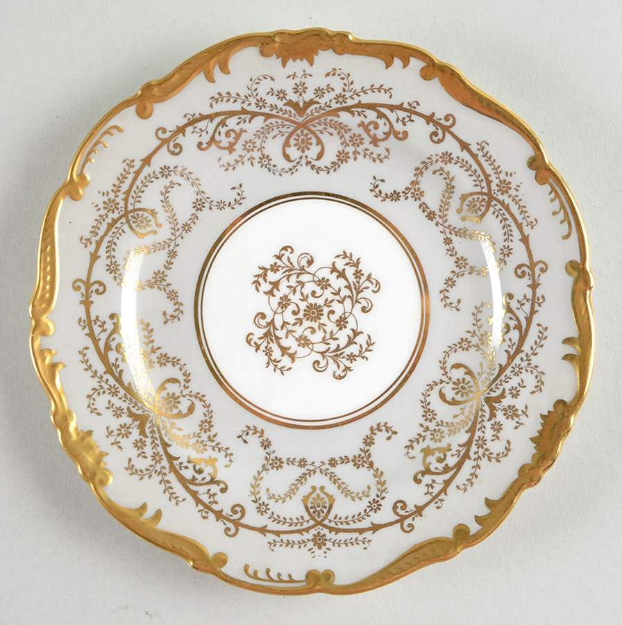 Anniversary Gray Bread & Butter Plate by Coalport-1