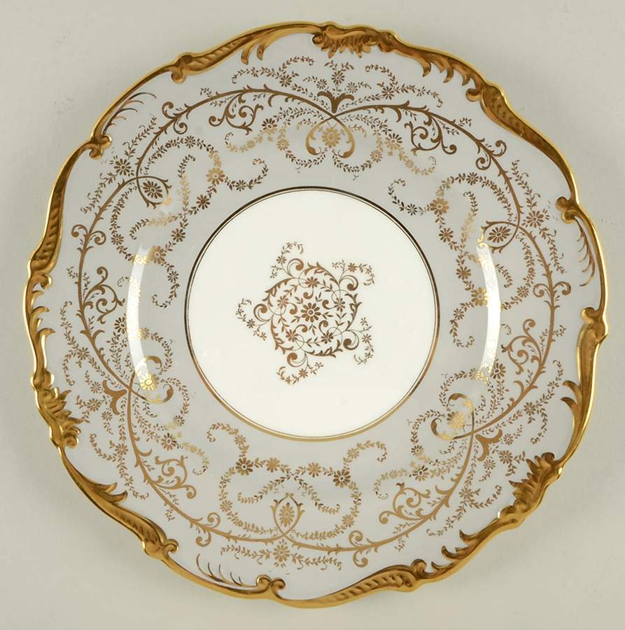 Anniversary Gray Dinner Plate by Coalport-1