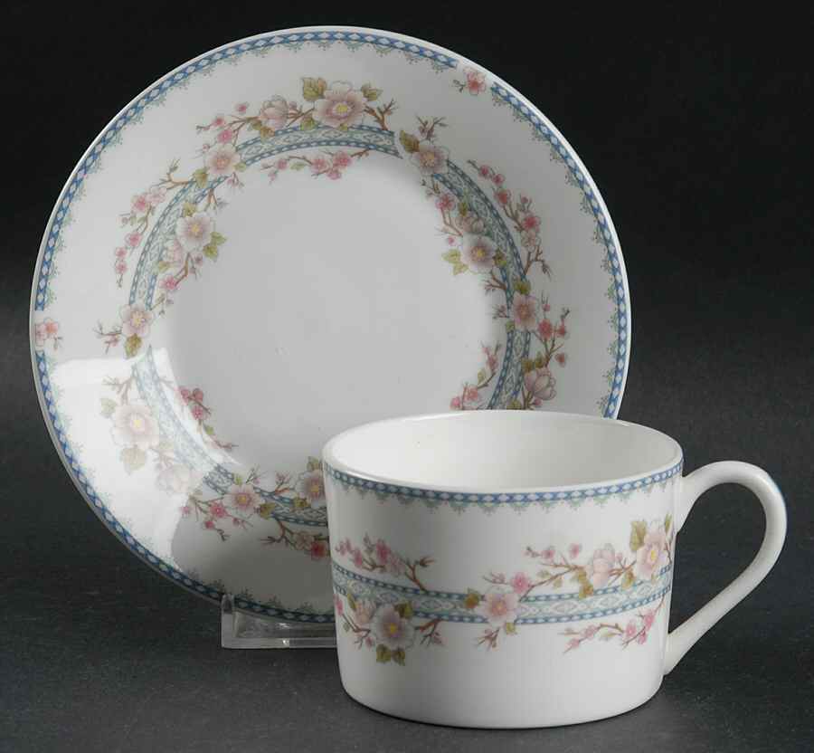 April Flat Cup & Saucer Set by Coalport-1