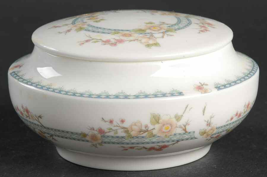 April Round Box & Lid by Coalport-1