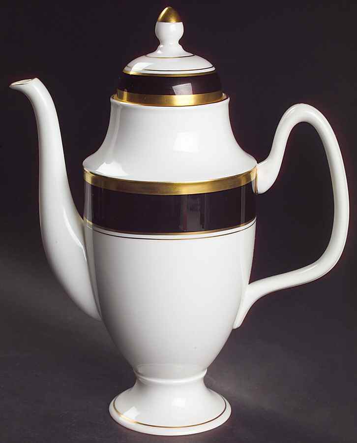 Athlone Brown Coffee Pot & Lid by Coalport-1