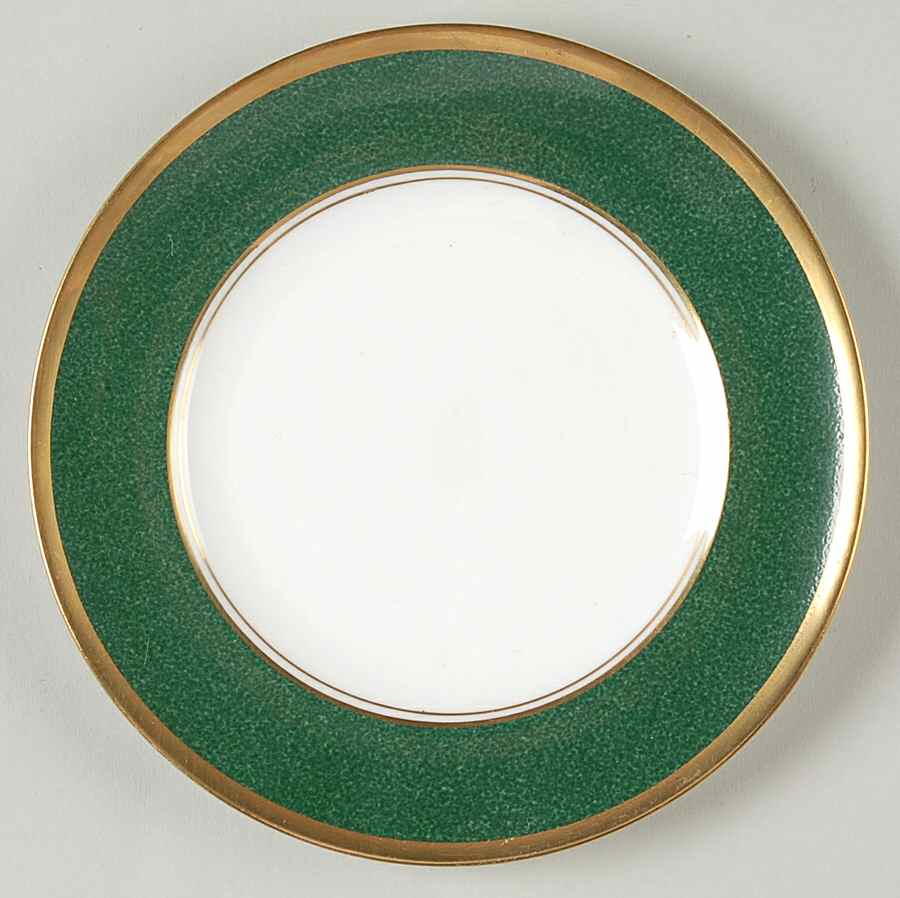 Athlone Green Bread & Butter Plate by Coalport-1