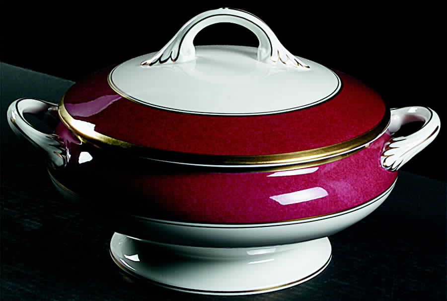 Athlone Marone (Ruby) Tureen &  Lid by Coalport-1