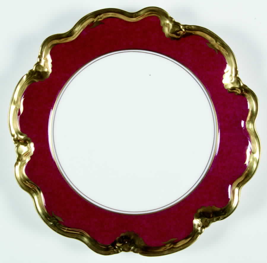 Athlone Marone (Ruby) Sheffield Dessert Plate by Coalport-1
