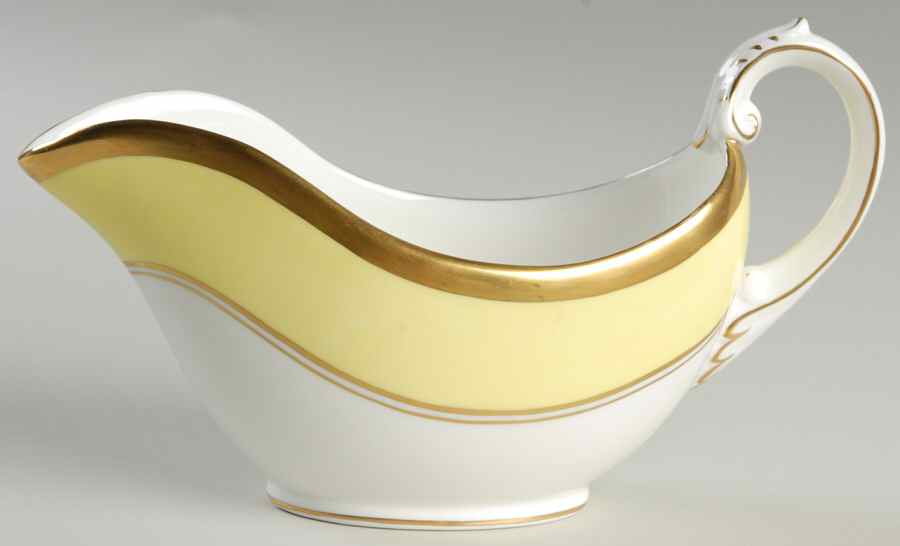 Athlone Yellow Gravy Boat by Coalport-1