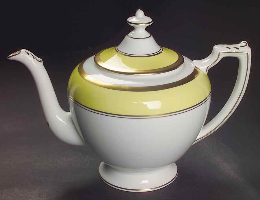 Athlone Yellow Teapot & Lid by Coalport-1