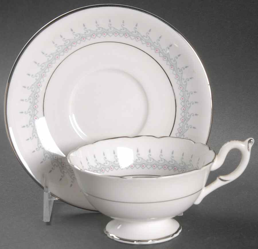 Avon Footed Cup & Saucer Set by Coalport-1