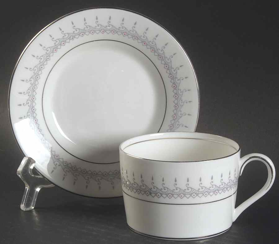 Avon Flat Cup & Saucer Set by Coalport-1
